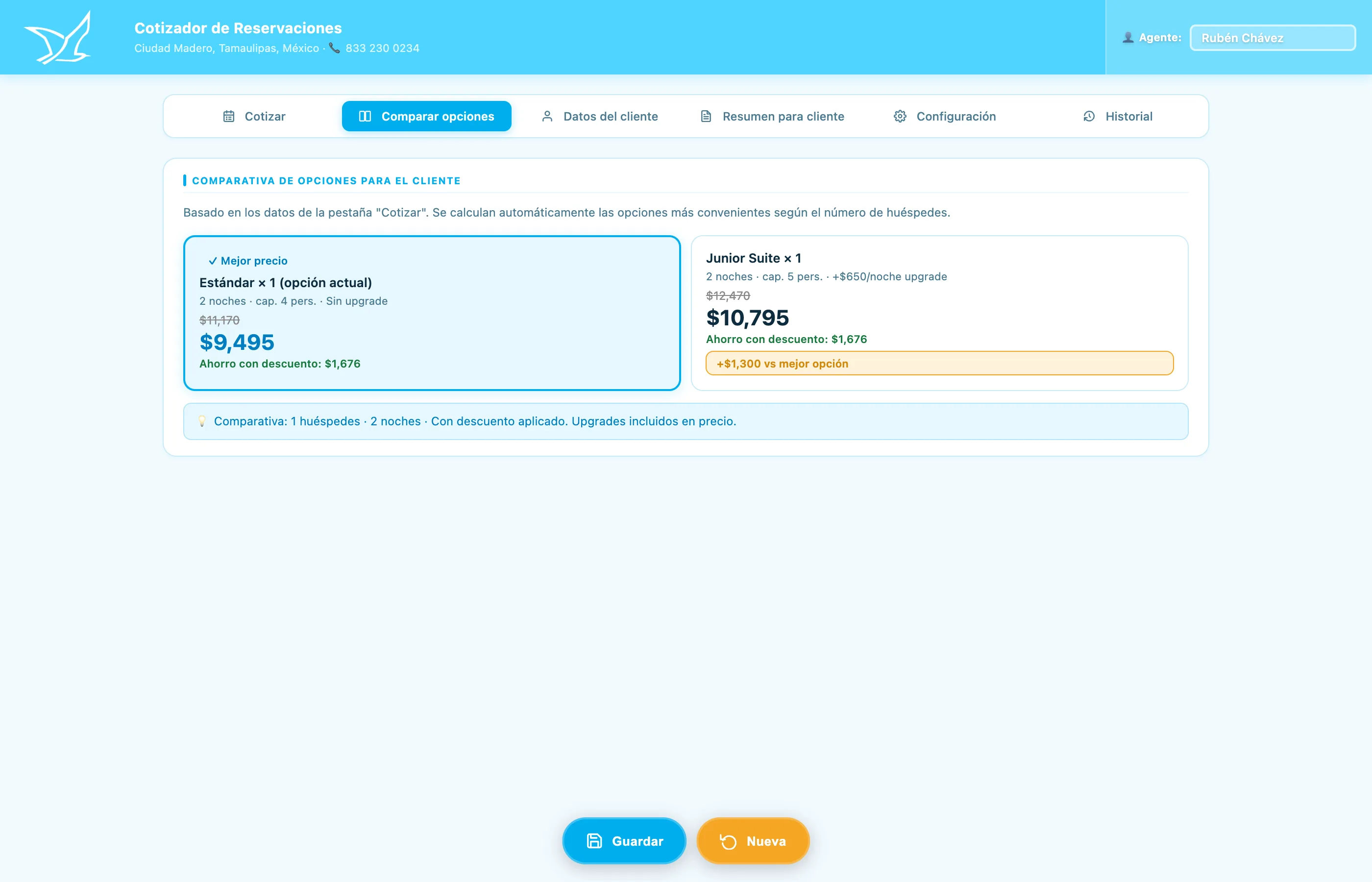 Cotizador — comparar