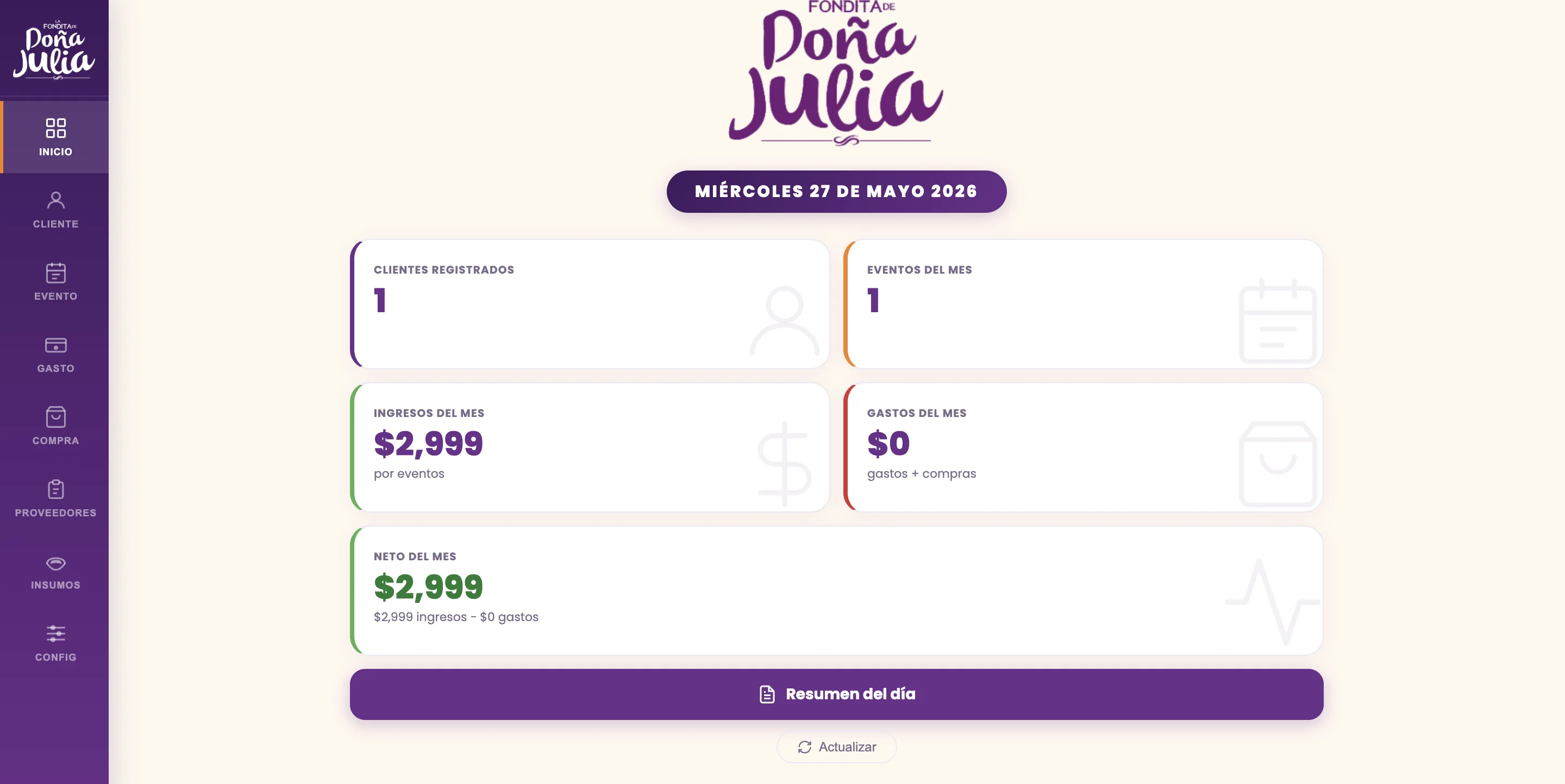 Doña Julia — Gestión Integral